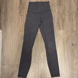 lululemon athletica Black High-Waist Patterned Leggings